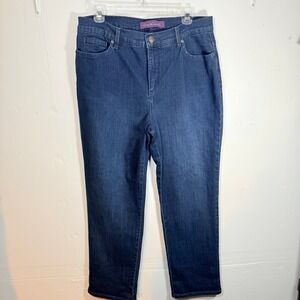 Gloria Vanderbilt‎ women's 12 jeans Amanda High Rise short Tapered Dark